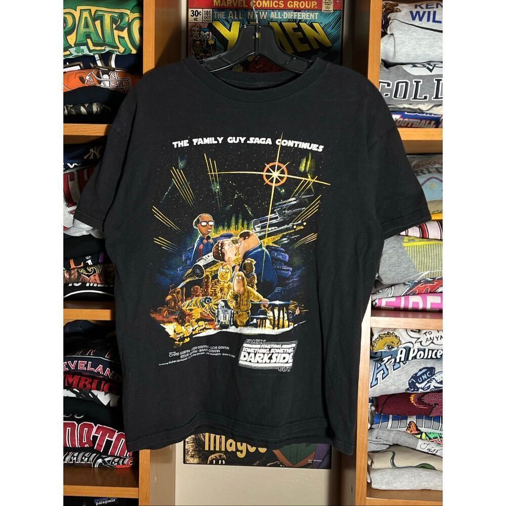 SOLD Vintage Y2K Family Guy Star Wars Saga Parody Tee